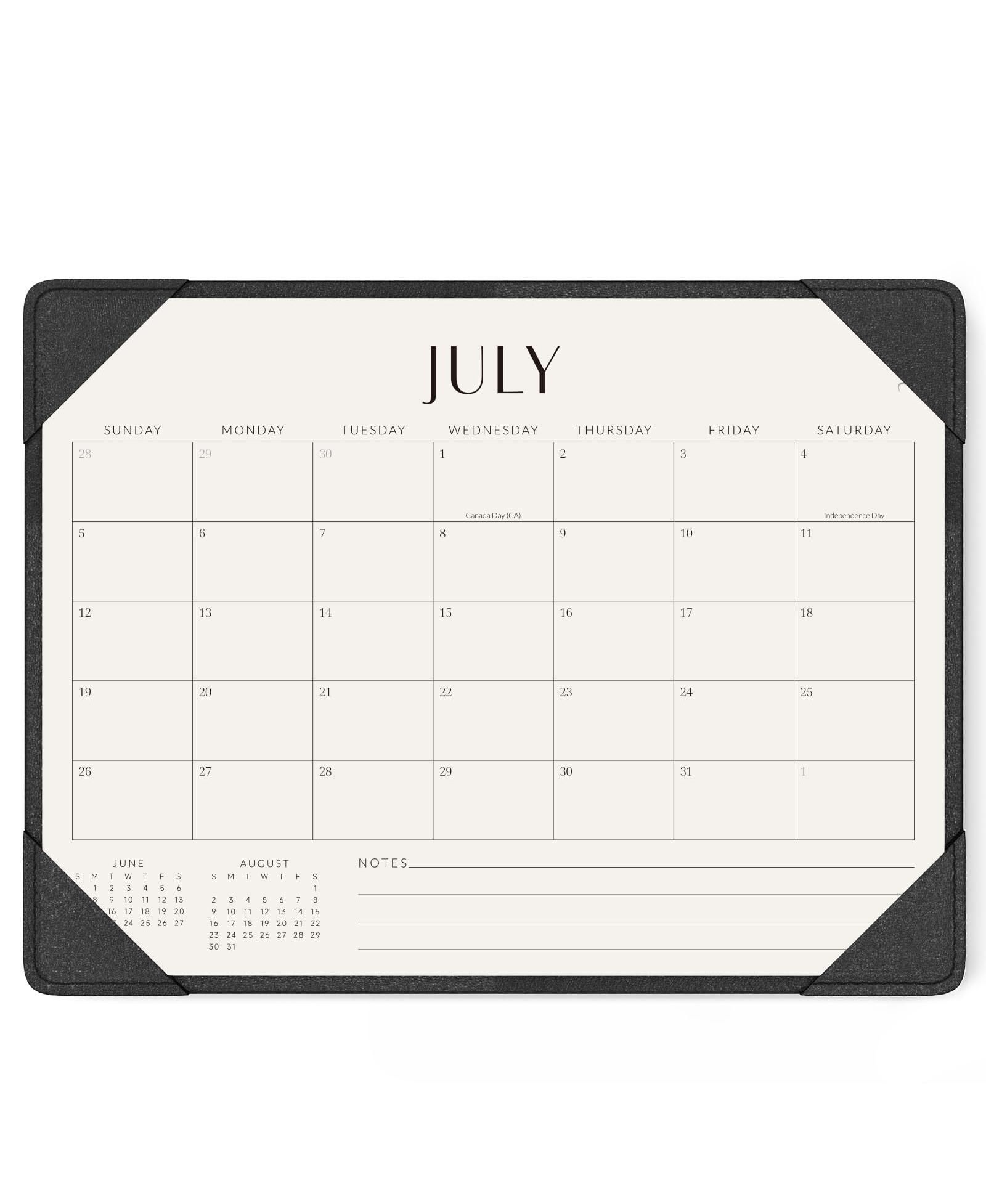 GNUADZ Desk Calendar 2026-2027 Desktop Mat Planning Blotter Gift