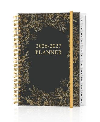 Gold floral black 6.4'' x 8.5''