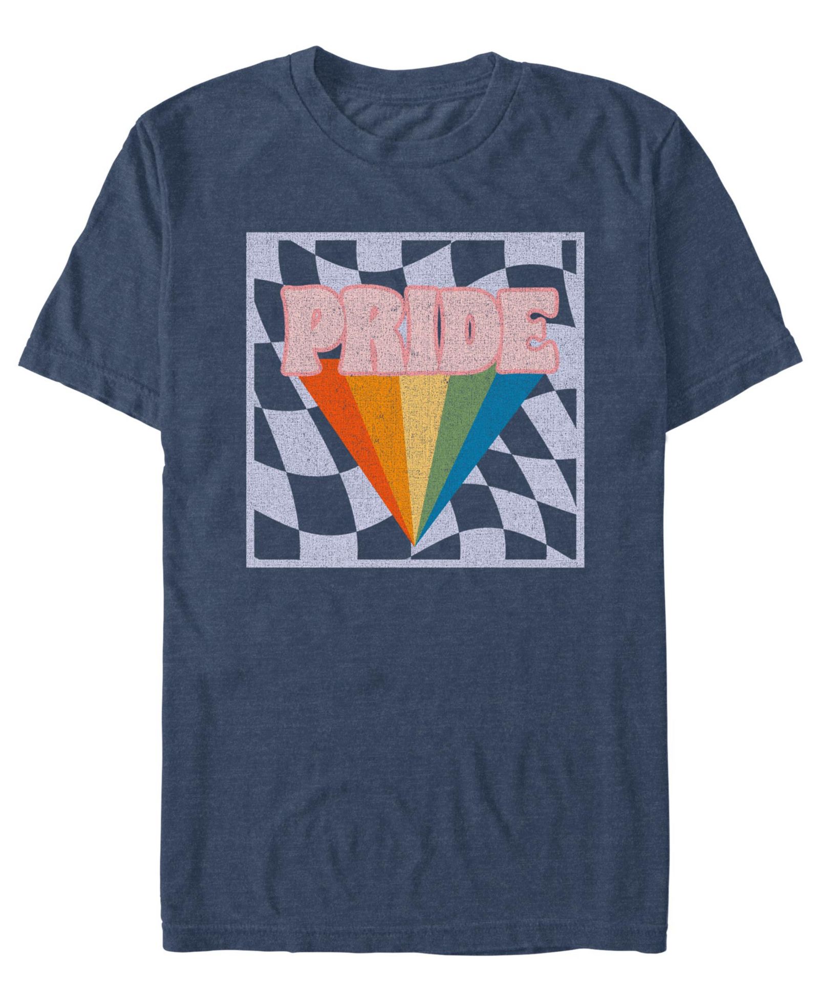 Design By Humans Men's Pride Checkers Short-Sleeve T-Shirt