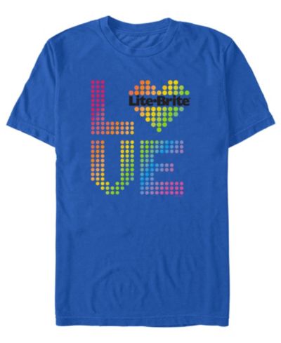 Design By Humans Мужская футболка Love Lite Brite