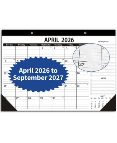 GNUADZ Desk Calendar 2026-2027 18 Months To-Do List
