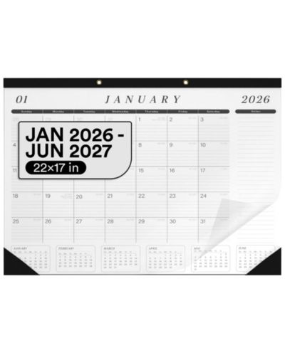 GNUADZ Desk Calendar 2026-2027 Blotter Planner