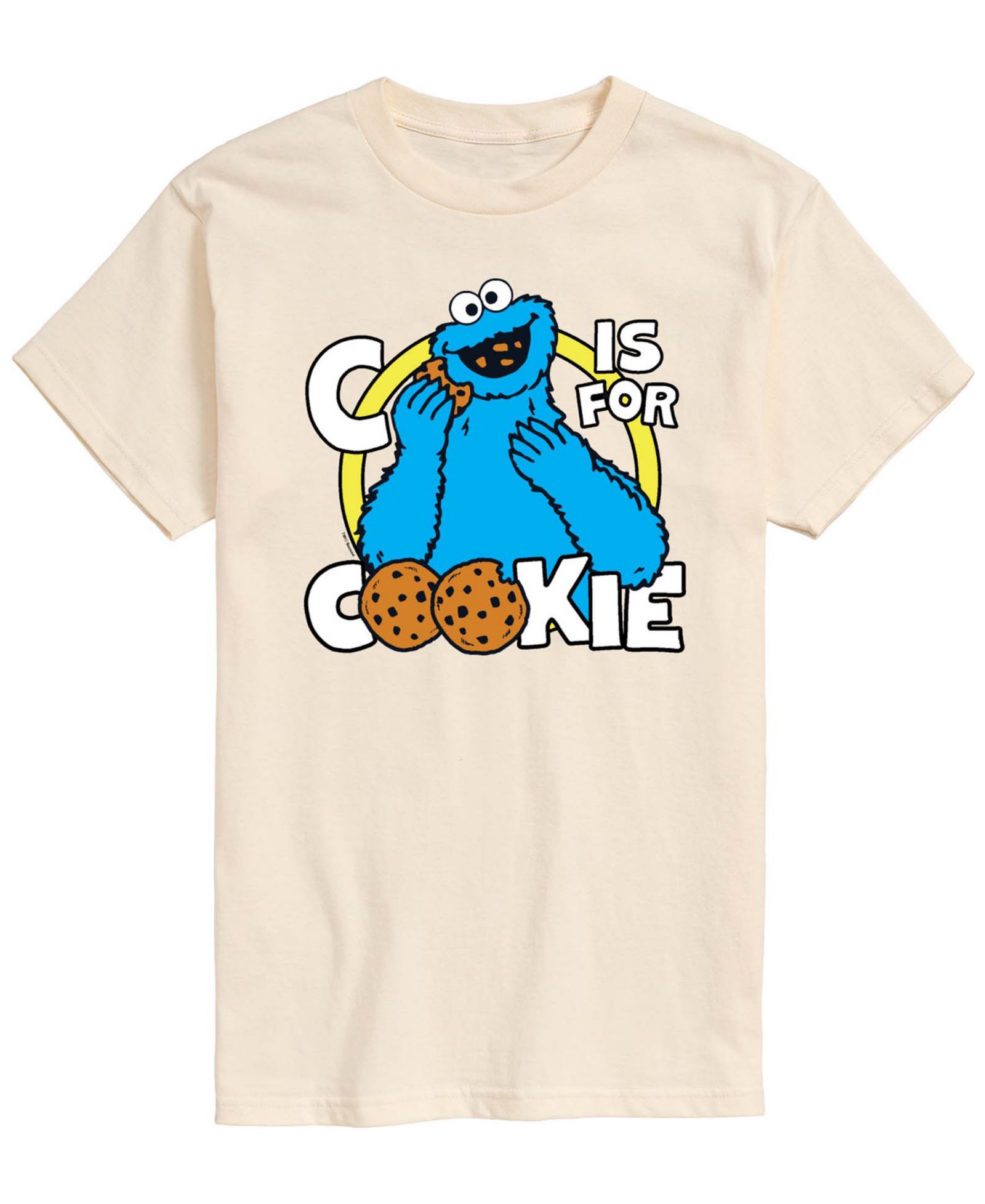 AIRWAVES Men's Sesame Street Cookie Monster Short-Sleeve Graphic T-Shirt