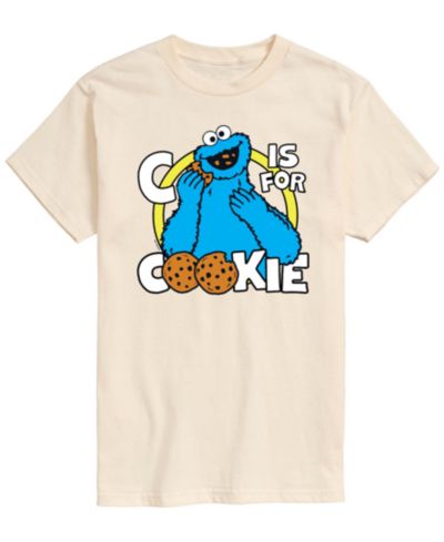 AIRWAVES Мужская футболка с принтом Sesame Street Cookie Monster