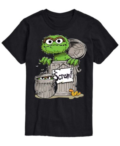 AIRWAVES Мужская футболка с принтом Sesame Street Oscar The Grouch, короткий рукав