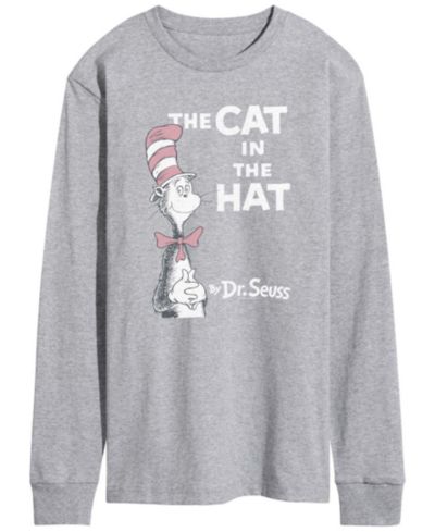 Мужская футболка AIRWAVES Dr. Seuss Cat In Hat Vintage Faded Long-Sleeve Graphic