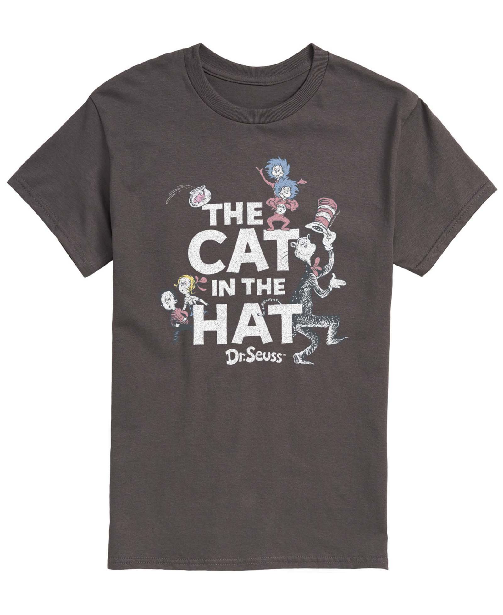 Мужская футболка AIRWAVES Dr. Seuss Cat In Hat & Things Vintage Faded с коротким рукавом