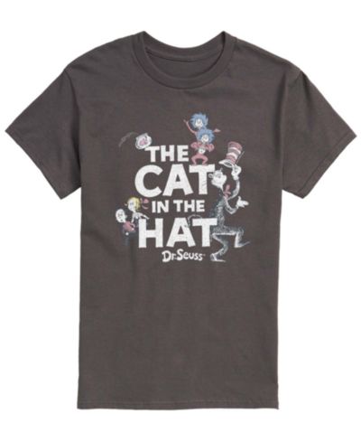 Мужская футболка AIRWAVES Dr. Seuss Cat In Hat & Things Vintage Faded с коротким рукавом
