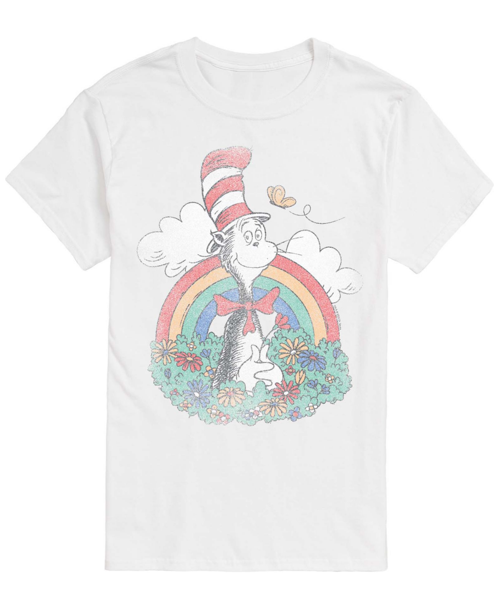 Мужская винтажная футболка AIRWAVES Dr. Seuss Cat In The Hat с коротким рукавом