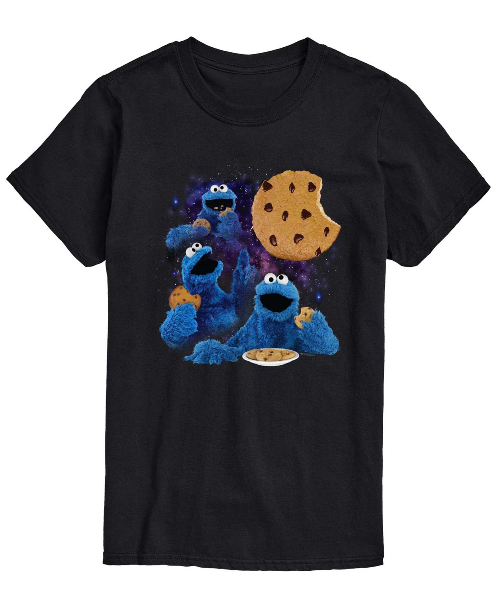 Мужская футболка AIRWAVES Sesame Street Cookie Moon Short-Sleeve Graphic T-Shirt