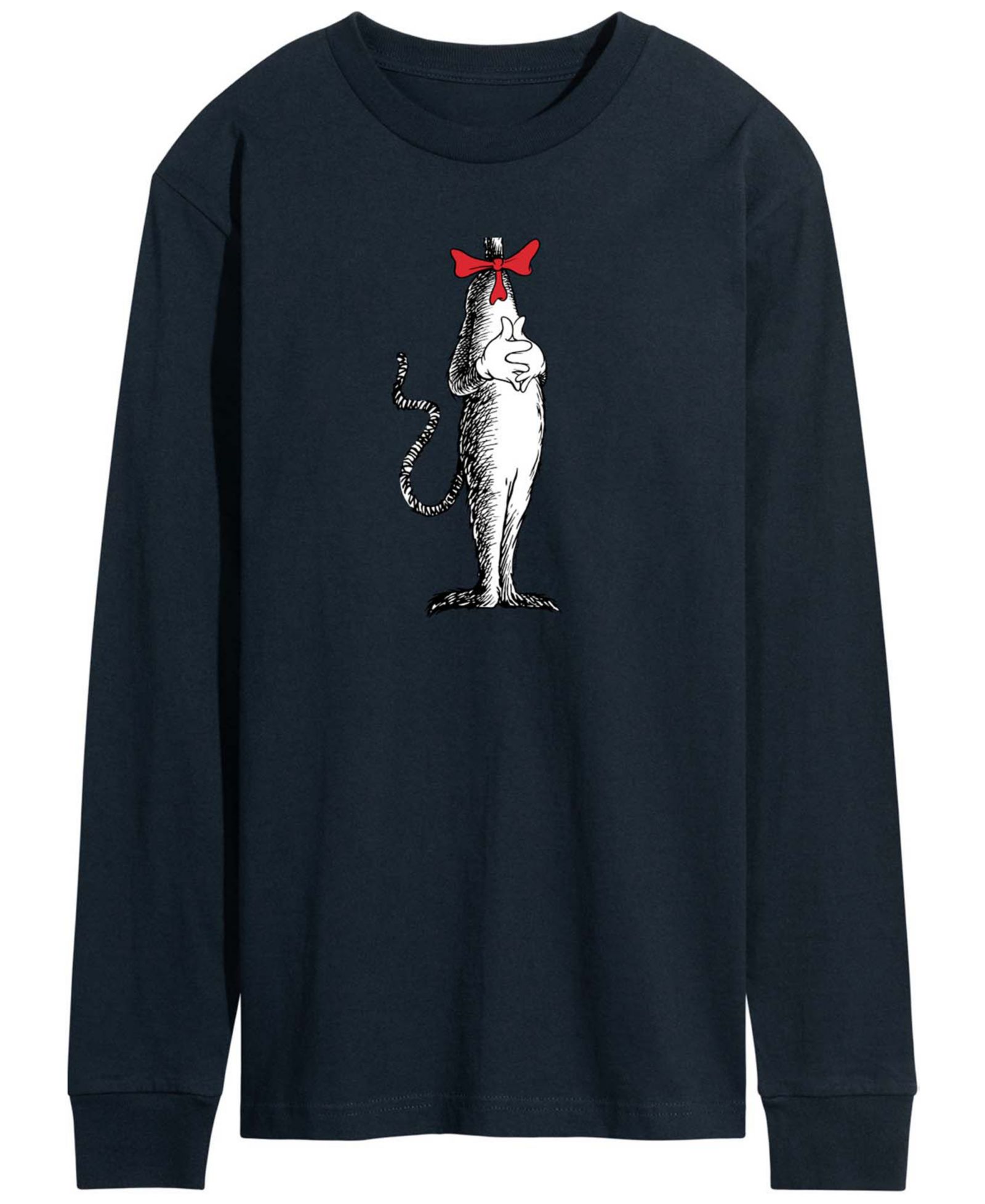 Мужская футболка AIRWAVES Dr. Seuss Cat In The Hat Costume Long-Sleeve Graphic