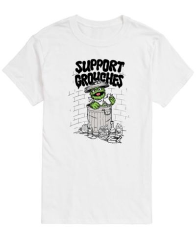 Мужская футболка AIRWAVES Sesame Street Support Grouches Oscar с коротким рукавом