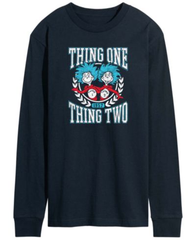 AIRWAVES мужская футболка с длинным рукавом Dr. Seuss Things Collegiate Graphic