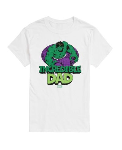 AIRWAVES Мужская футболка с принтом The Hulk Incredible Dad, короткий рукав