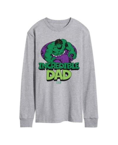 Мужская футболка AIRWAVES с принтом The Hulk Incredible Dad, длинный рукав