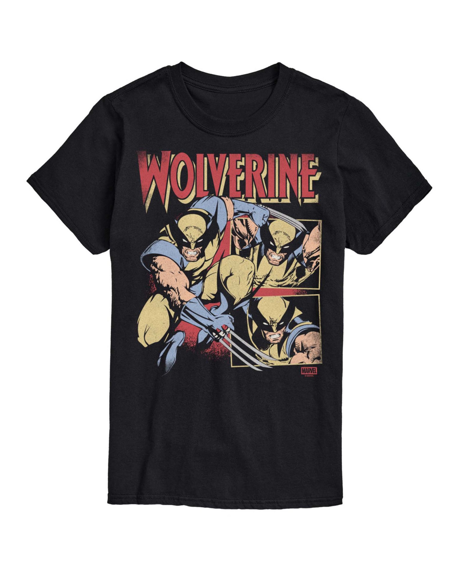 AIRWAVES Men's Wolverine Vintage Faded Short-Sleeve Graphic T-Shirt