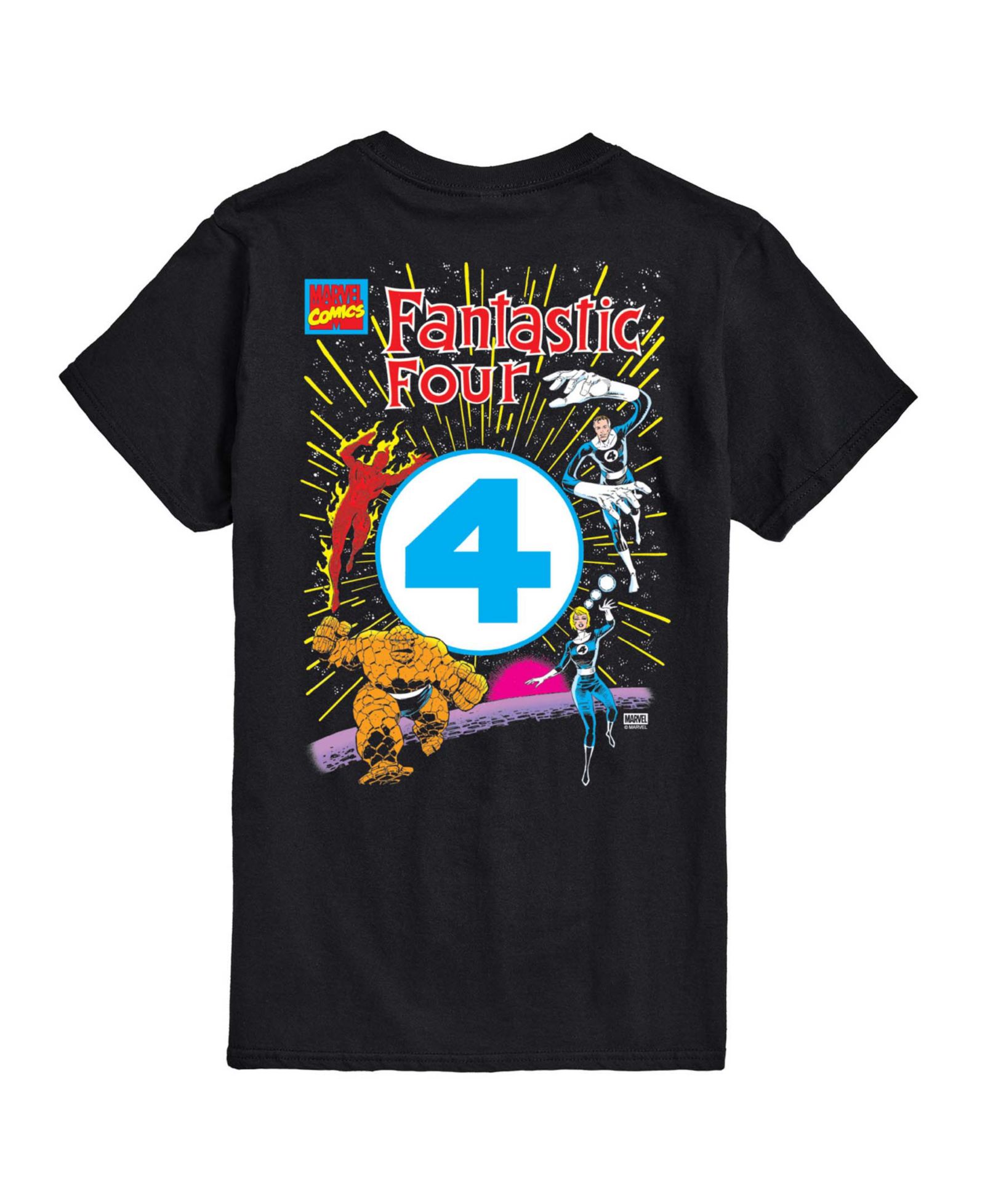 AIRWAVES Men's Fantastic Four Marvel Comics Short-Sleeve Graphic T-Shirt