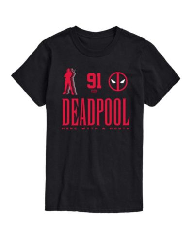 Мужская футболка AIRWAVES Deadpool Sporty Merc With A Mouth Graphic Short-Sleeve