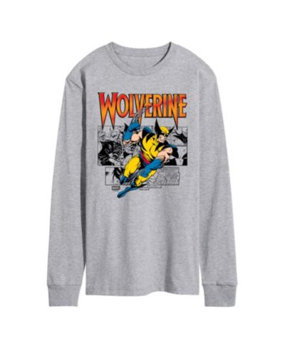 AIRWAVES футболка Men's Wolverine Comic Pop с длинным рукавом, графический принт
