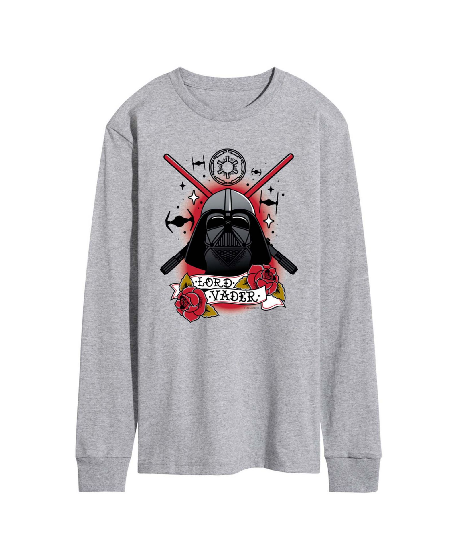 Мужская футболка AIRWAVES Darth Vader Traditional Tattoo с длинным рукавом