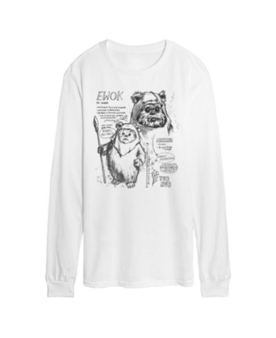 AIRWAVES Мужская футболка с длинным рукавом и принтом Ewok