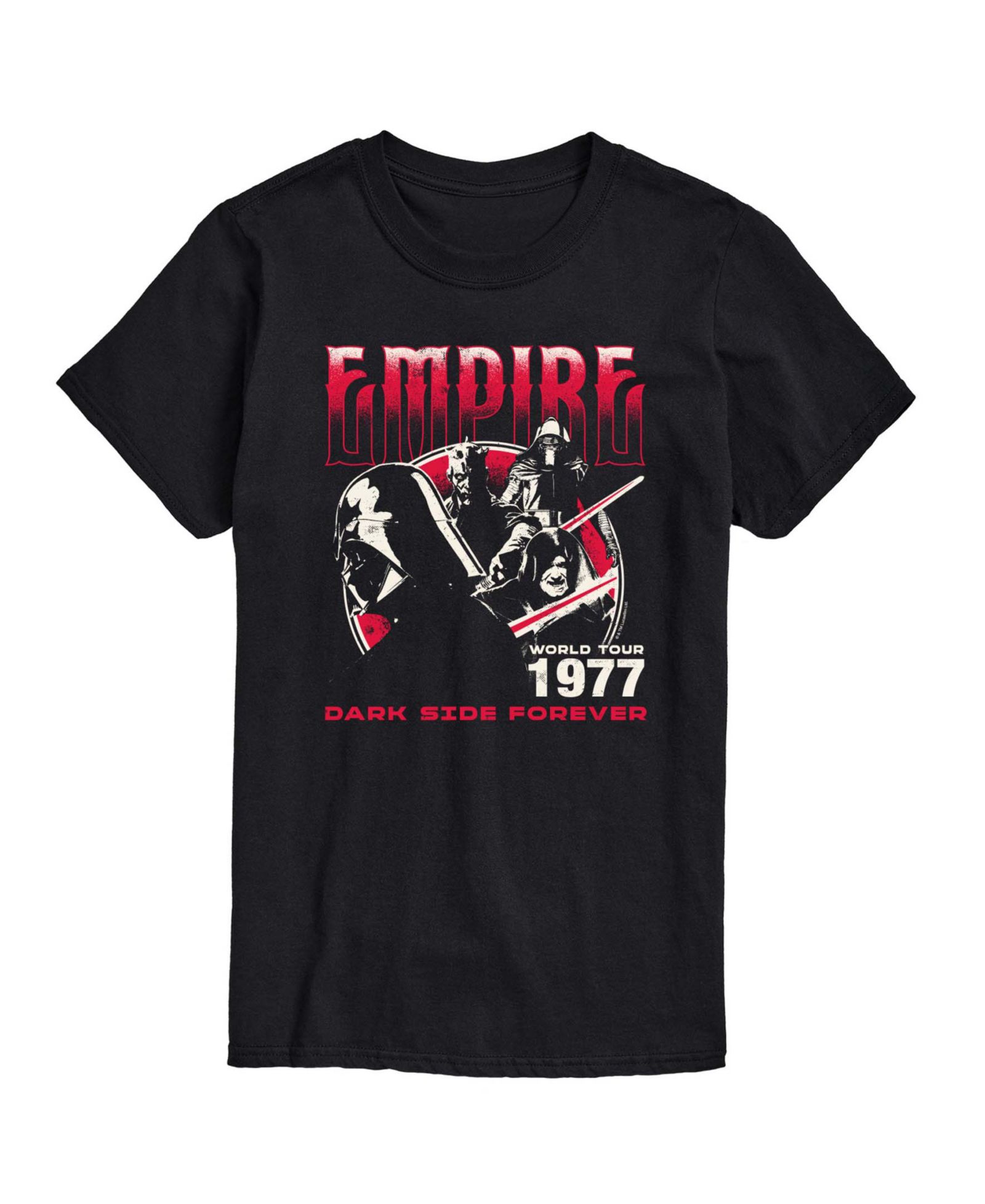 AIRWAVES Men's Empire Dark Side Forever Short-Sleeve Graphic T-Shirt