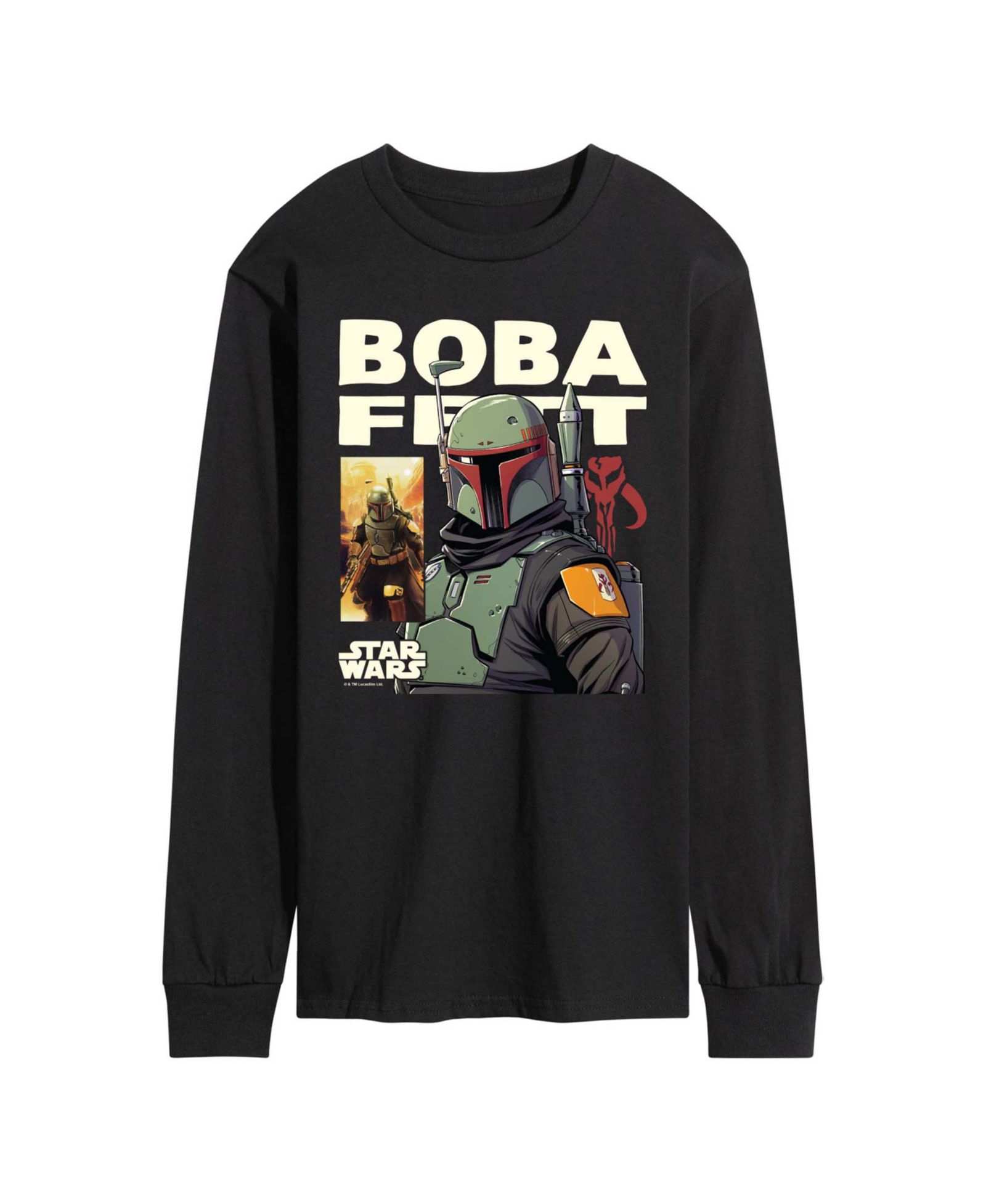 Футболка AIRWAVES Мужской Boba Fett Comic Long-Sleeve Graphic
