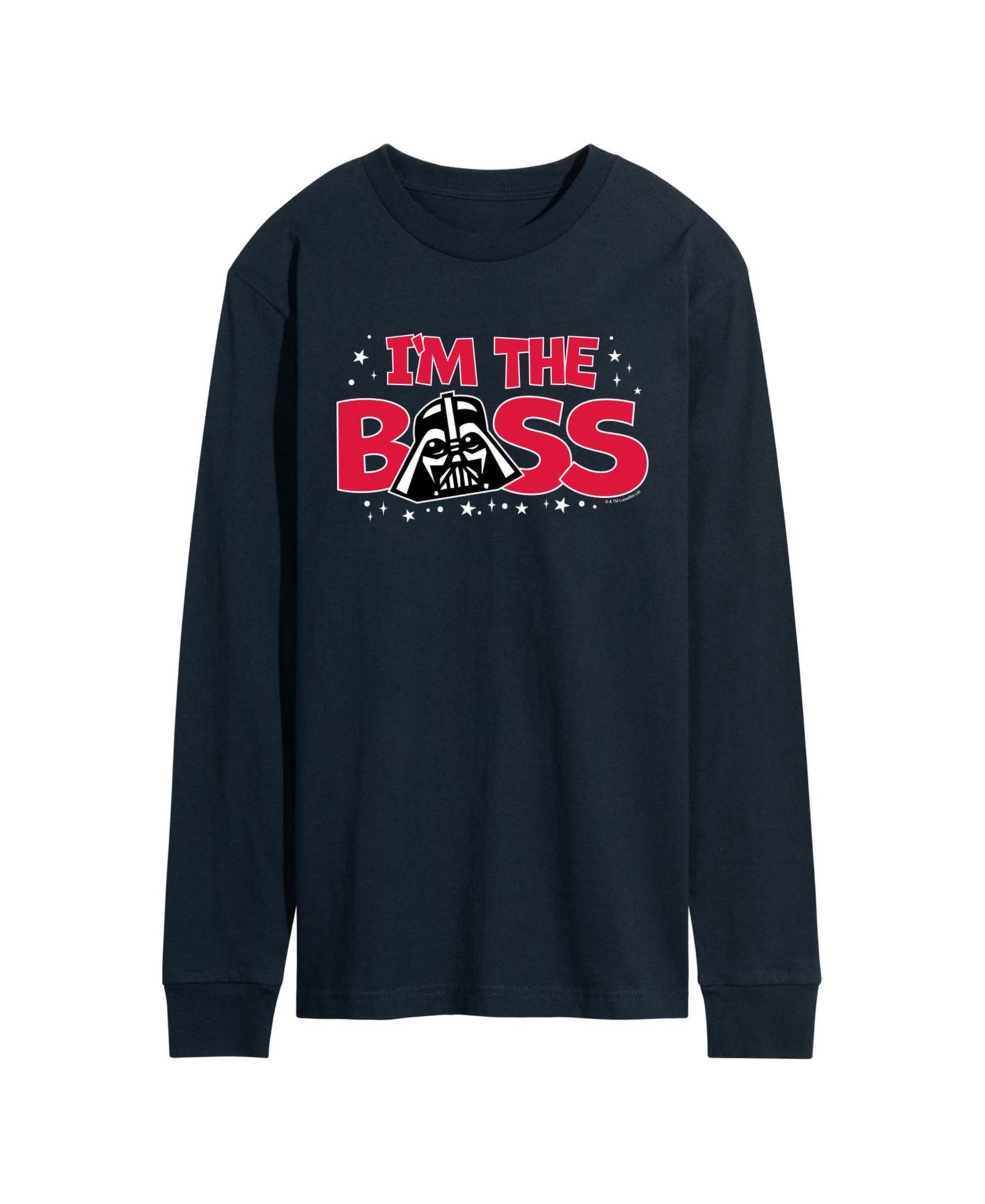 AIRWAVES Мужской Vader Im The Boss Long-Sleeve Graphic T-Shirt