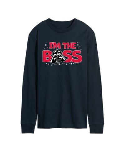 AIRWAVES Мужской Vader Im The Boss Long-Sleeve Graphic T-Shirt