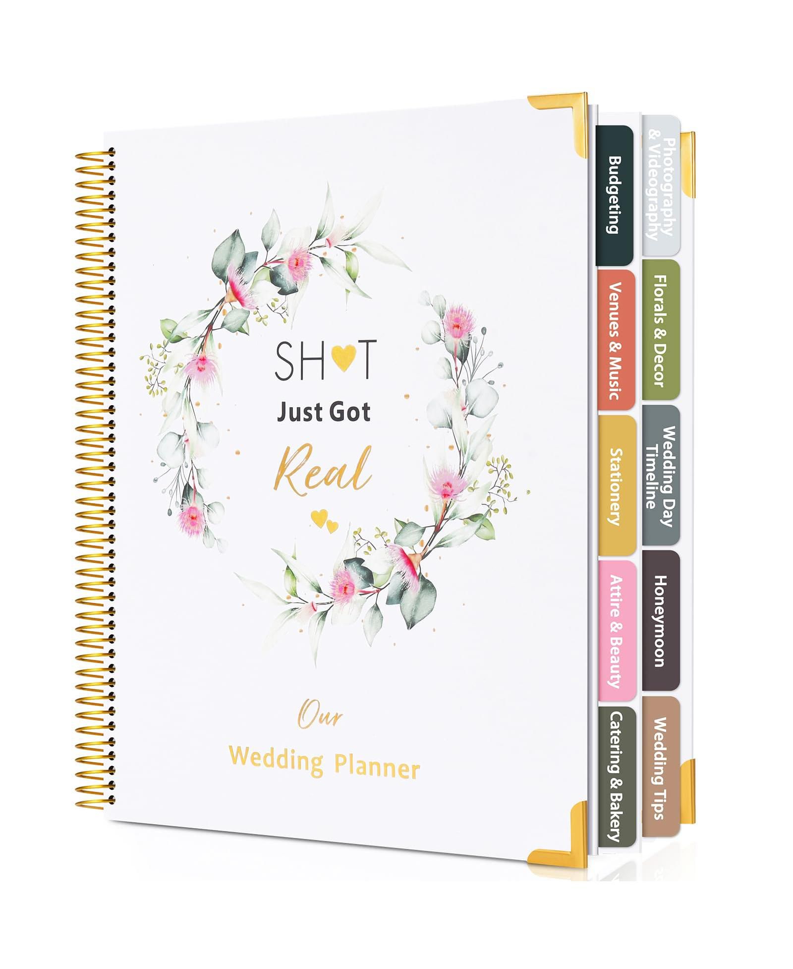 GNUADZ Wedding Planner Book Organizer Planning Stickers Calendars