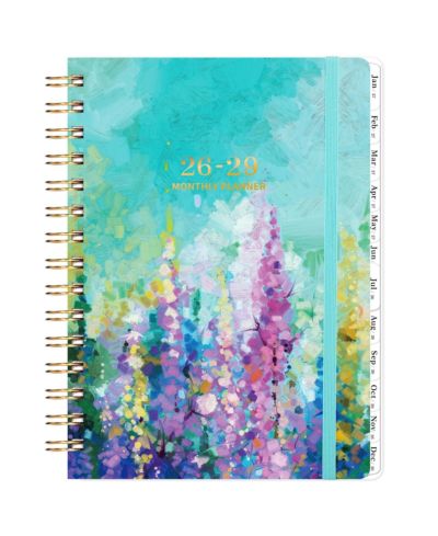 GNUADZ 2026-2029 Monthly Planner 3-Year Tabs Notes Pocket