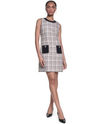 KARL LAGERFELD PARIS Women's Sleeveless Shift Dress