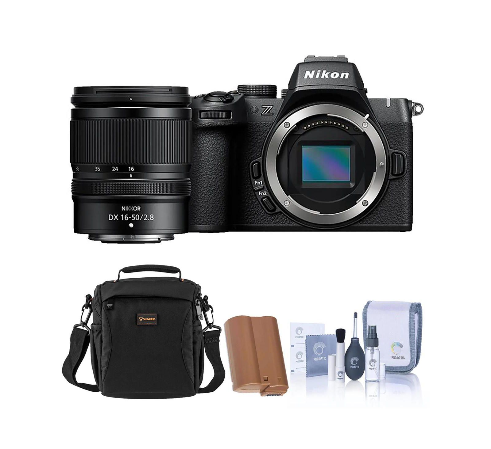 Nikon Z50II Mirrorless Camera and DX 16-50mm f/2.8 VR Lens, w/Battery, Bag