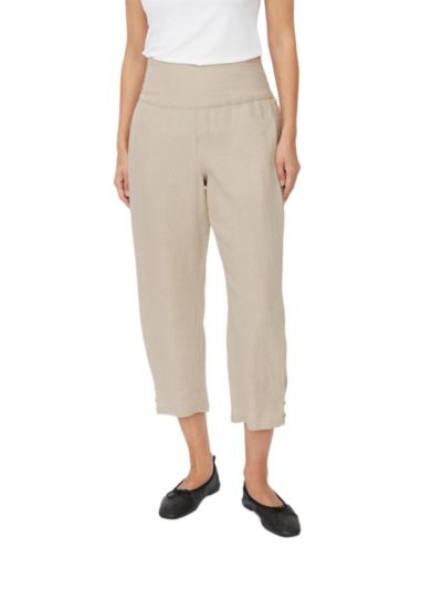 Masai Copenhagen Women's Mapenna Cropped Linen Trousers