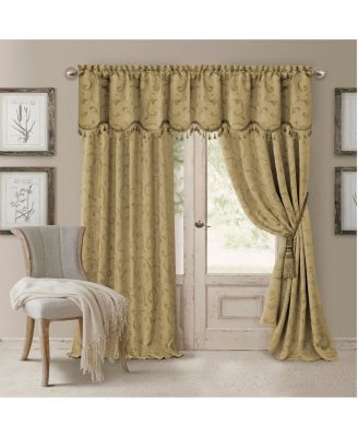 Blackout шторы Elrene Home Fashions Mia Jacquard Scroll