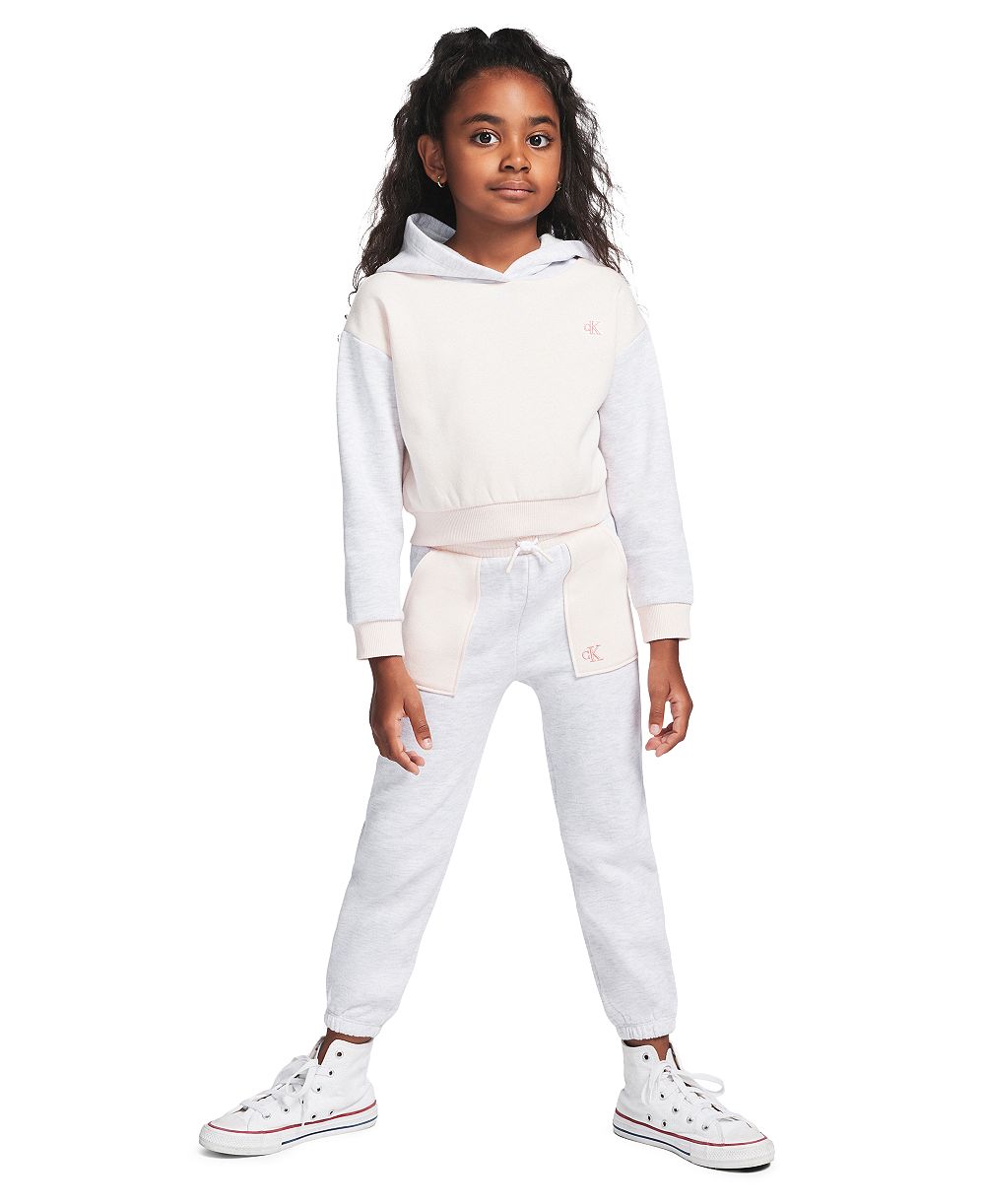 Детский комплект Calvin Klein 2T-6X Color-Block Hoodie и джоггеры
