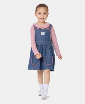 Tommy Hilfiger - детский комплект из топа и сарафана в полоску для девочек 2T-6X, 2 предмета