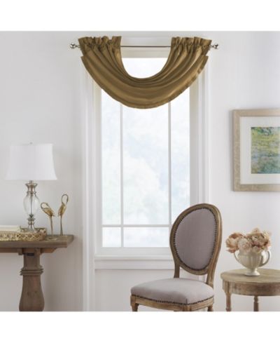 Elrene Home Fashions Versailles Faux Silk Blackout Window Curtain