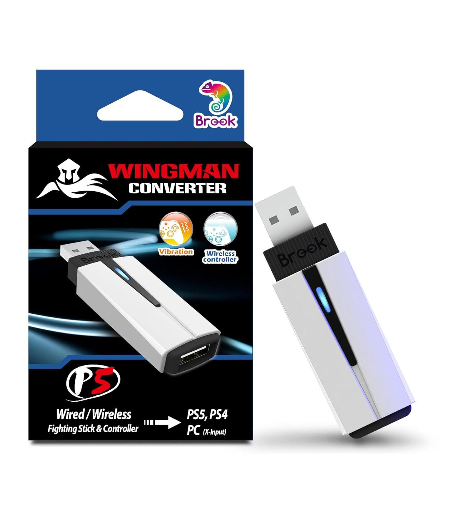 Brook Wingman P5 Wireless Controller Adapter for PlayStation 5 and PC