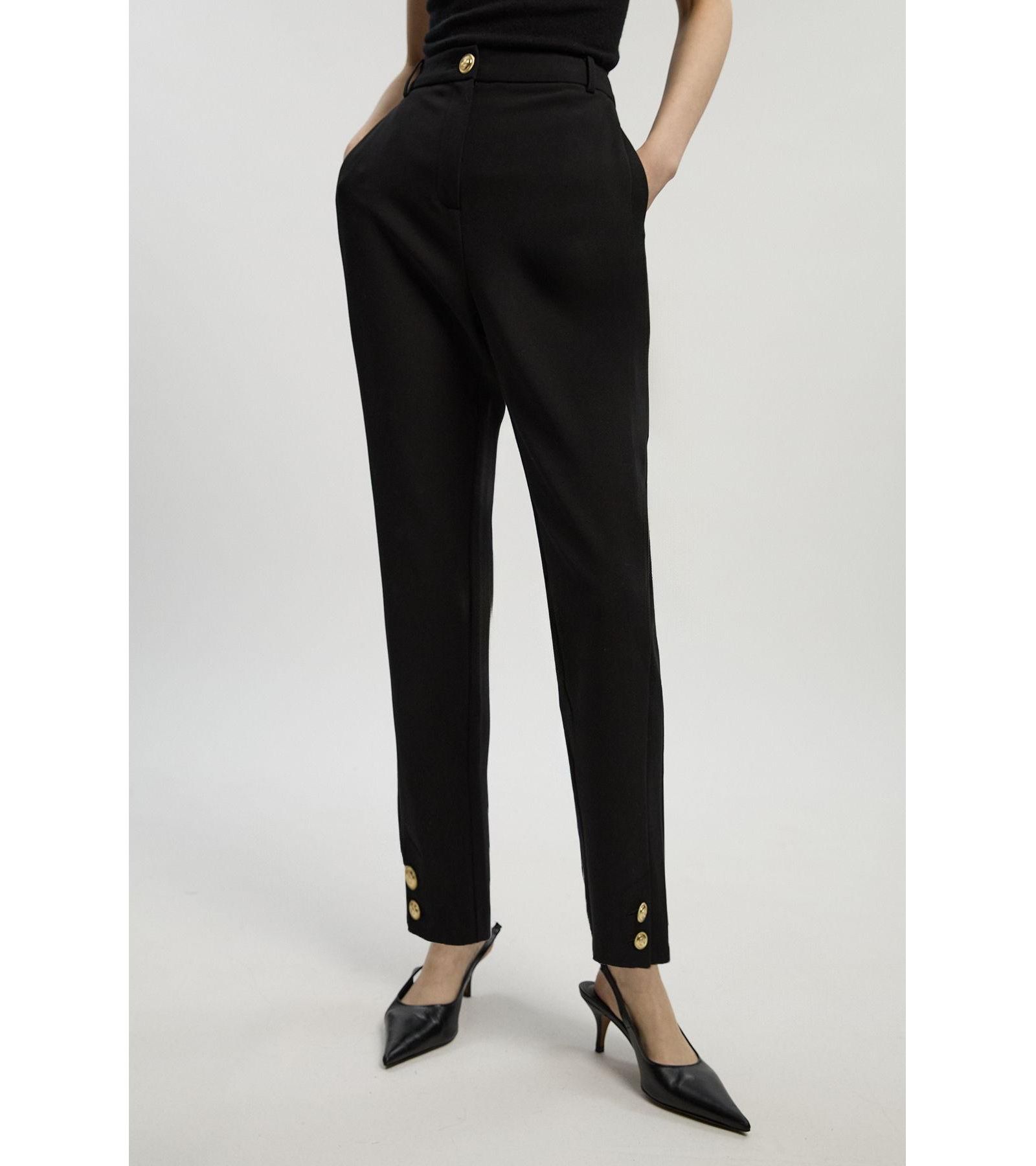 Karen Millen Petite Military Straight Leg Trousers
