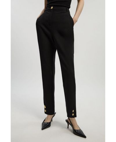 Женские брюки Karen Millen Petite Military Straight Leg Trousers