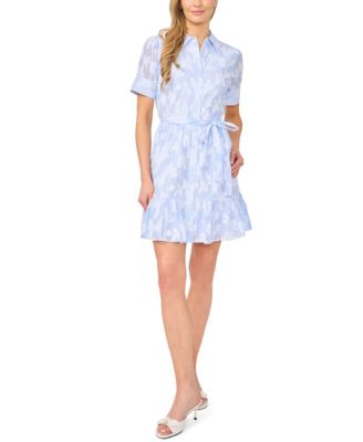 Женское мини-платье CeCe Tie-Waist Shirt Dress