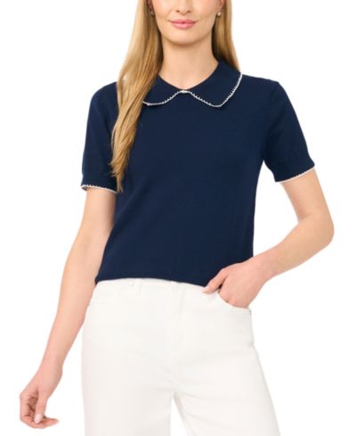 Женский джемпер CeCe Women's Short-Sleeve Crewneck Sweater