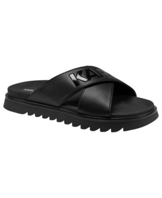 KARL LAGERFELD PARIS Men's Chandler Crisscross Sandals