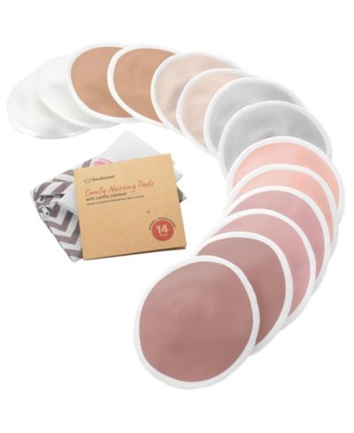 Набор многоразовых впитывающих дисков KeaBabies 14pk Organic Nursing Pads + Wash Bag