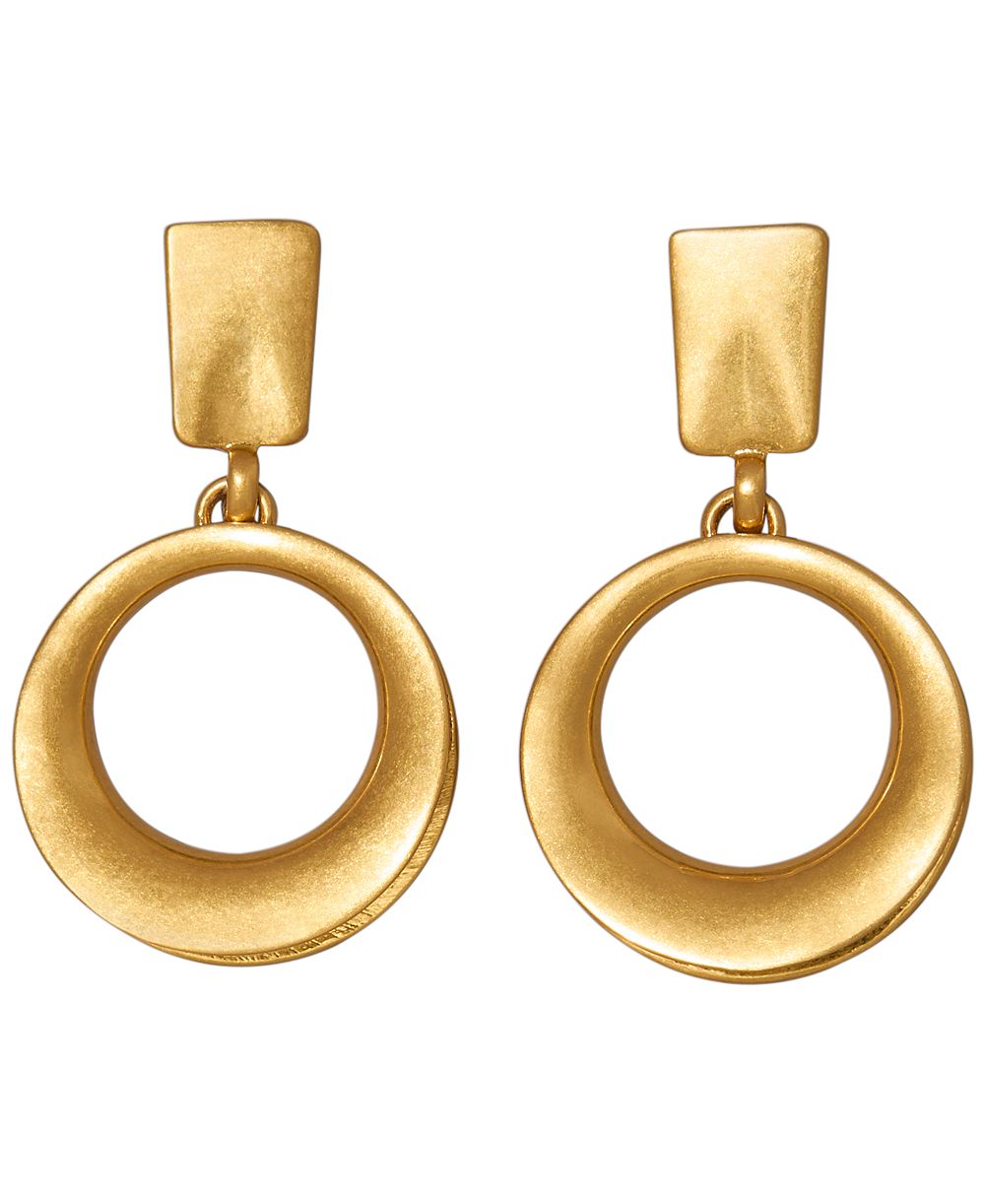 Серьги-кольца Donna Karan New York Gold-Plated Valley