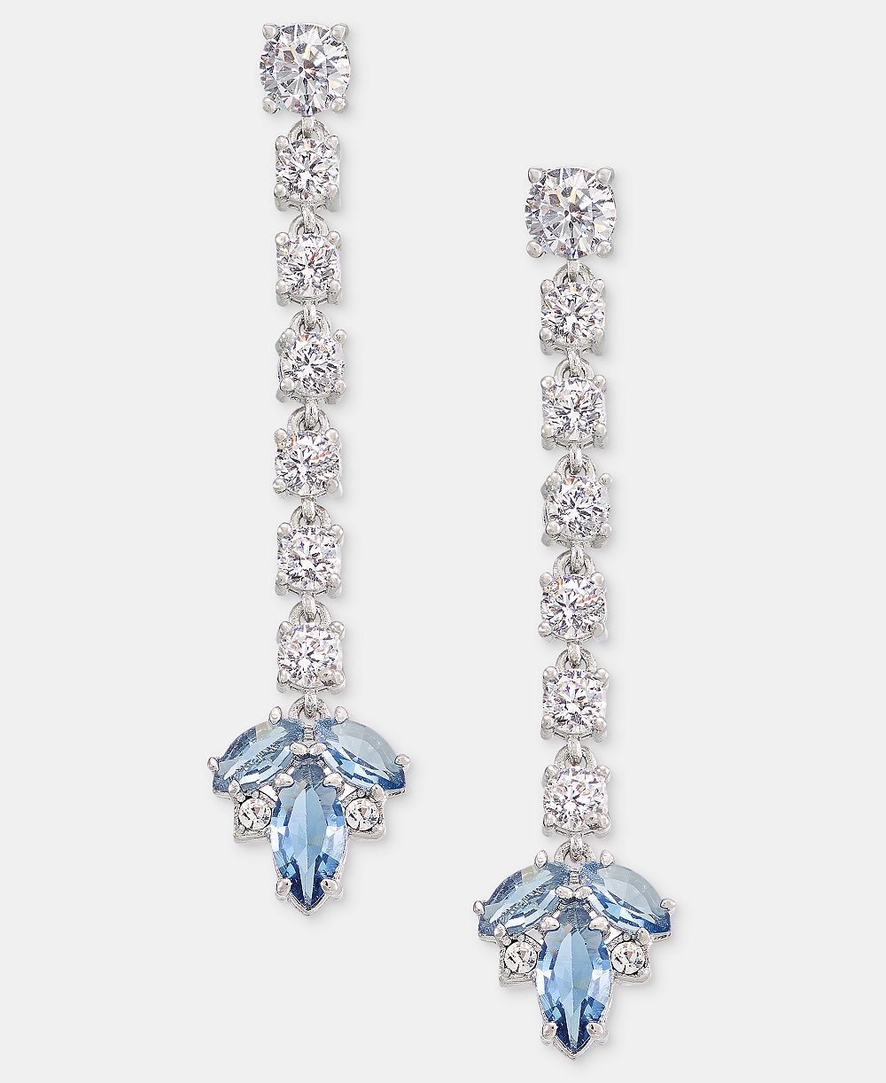 Marchesa серьги-подвески с линейной огранкой из кубического циркония