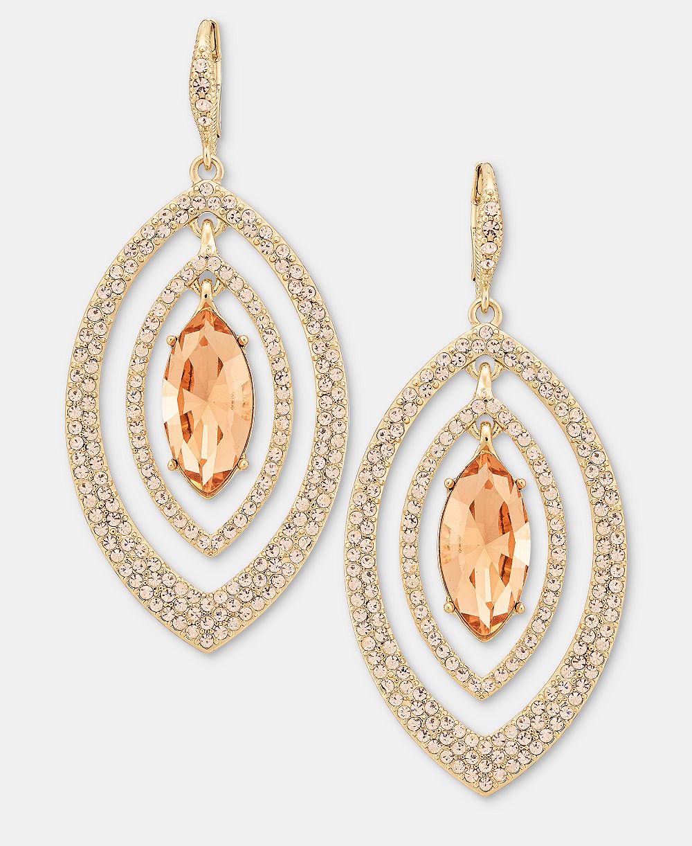 Серьги-подвески Givenchy в форме кристалла и жемчужины