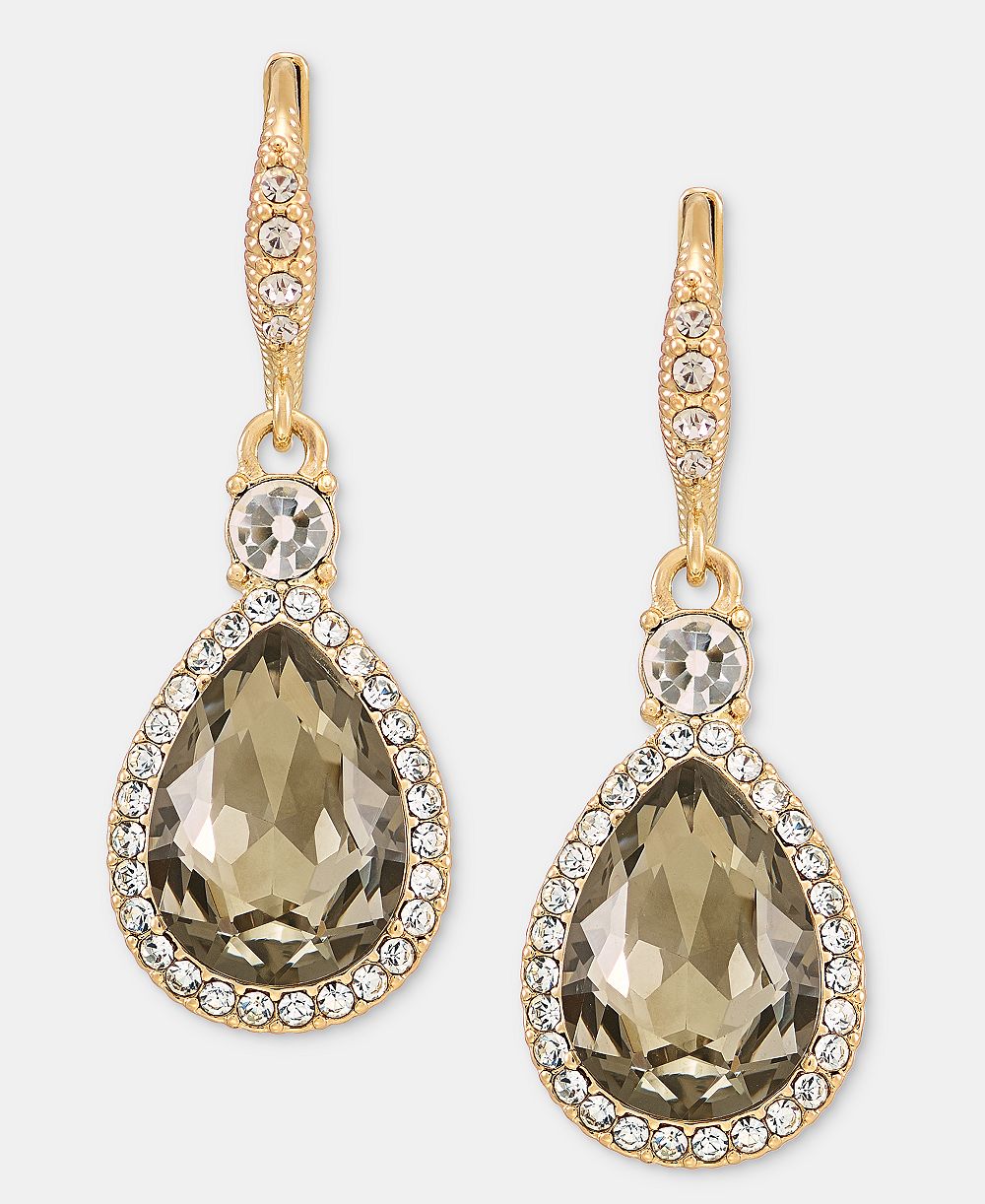 Givenchy Dynamic Crystal Stone Pear Drop серьги