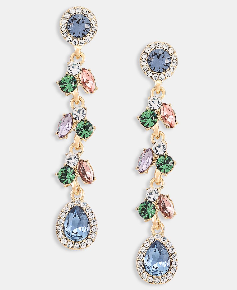 Серьги-подвески Givenchy с каплевидным камнем